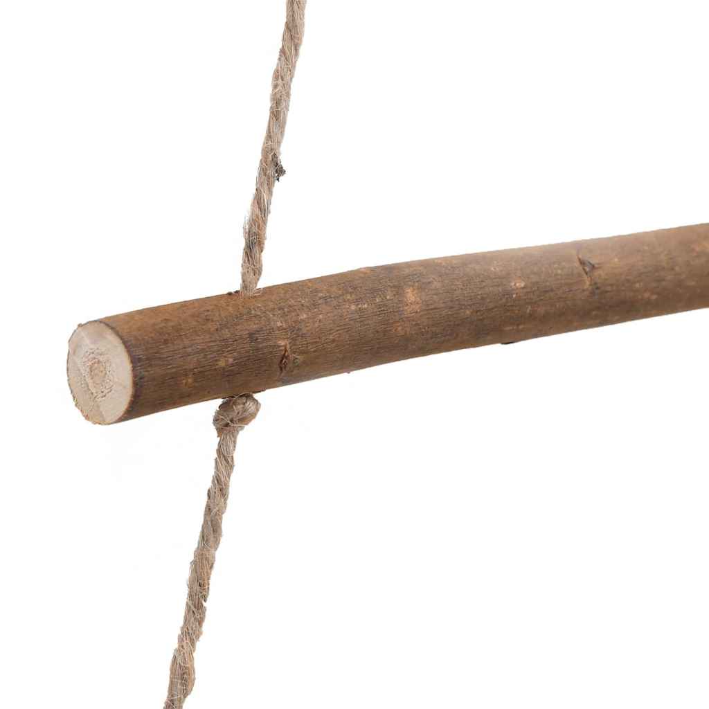 Hanging Christmas Trees with Top Stars 2 pcs 55x120 cm Natural Branch